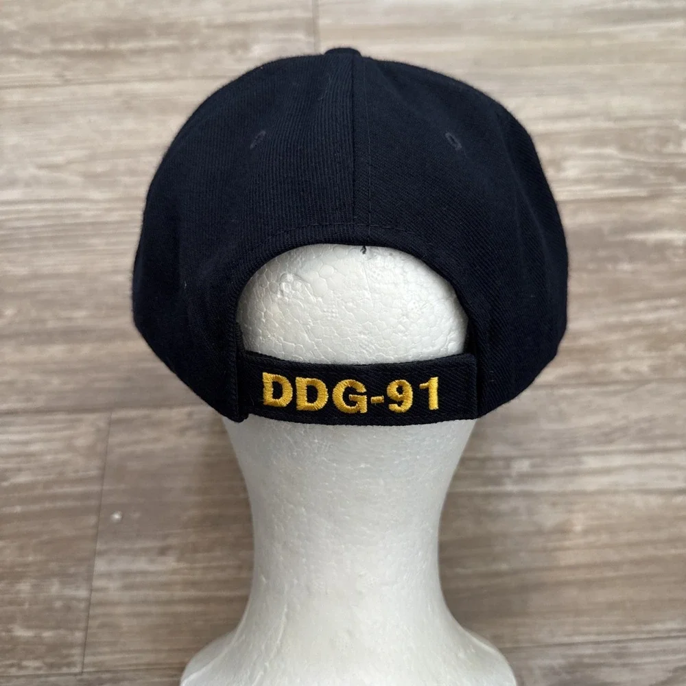 The Corps USS PINCKNEY DDG‎ 91 Logo Blue Baseball Cap Hat One Size